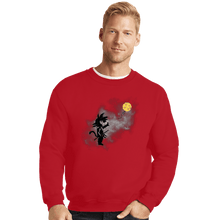 Load image into Gallery viewer, Shirts Crewneck Sweater, Unisex / Small / Red Saiyan With Balloon

