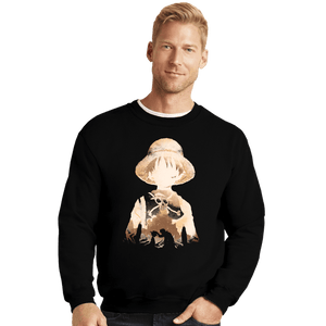 Secret_Shirts Crewneck Sweater, Unisex / Small / Black Straw Hat