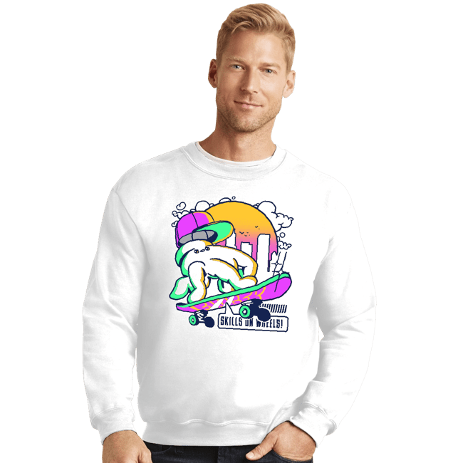 Shirts Crewneck Sweater, Unisex / Small / White Fingerboard