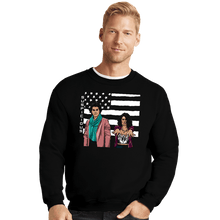 Load image into Gallery viewer, Secret_Shirts Crewneck Sweater, Unisex / Small / Black Don&#39;t Be Suspicious
