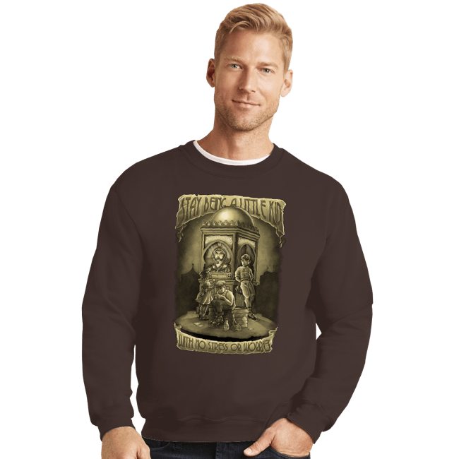 Shirts Crewneck Sweater, Unisex / Small / Dark Chocolate Be A Kid