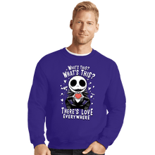 Load image into Gallery viewer, Daily_Deal_Shirts Crewneck Sweater, Unisex / Small / Violet There&#39;s Love In The Air
