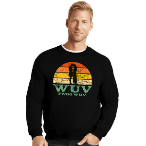 Secret_Shirts Crewneck Sweater, Unisex / Small / Black Vintage Wuv