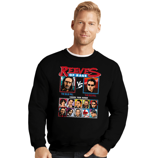 Secret_Shirts Crewneck Sweater, Unisex / Small / Black Rage Matrix