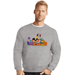 Secret_Shirts Crewneck Sweater, Unisex / Small / Sports Grey 90's Network