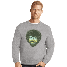 Load image into Gallery viewer, Shirts Crewneck Sweater, Unisex / Small / Sports Grey Bob Ross
