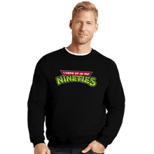 Load image into Gallery viewer, Secret_Shirts Crewneck Sweater, Unisex / Small / Black Grew Up In The Nineties
