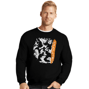 Daily_Deal_Shirts Crewneck Sweater, Unisex / Small / Black Mega Meteora