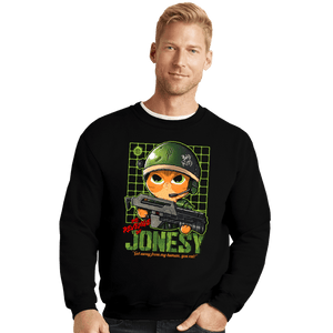 Daily_Deal_Shirts Crewneck Sweater, Unisex / Small / Black Revenge Of Jonesy