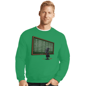 Daily_Deal_Shirts Crewneck Sweater, Unisex / Small / Irish Green Black Knight Detention