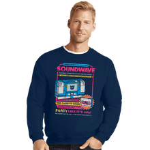 Load image into Gallery viewer, Secret_Shirts Crewneck Sweater, Unisex / Small / Navy Pump Up The Volume
