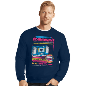 Secret_Shirts Crewneck Sweater, Unisex / Small / Navy Pump Up The Volume