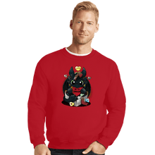 Load image into Gallery viewer, Daily_Deal_Shirts Crewneck Sweater, Unisex / Small / Red Be My Dragon
