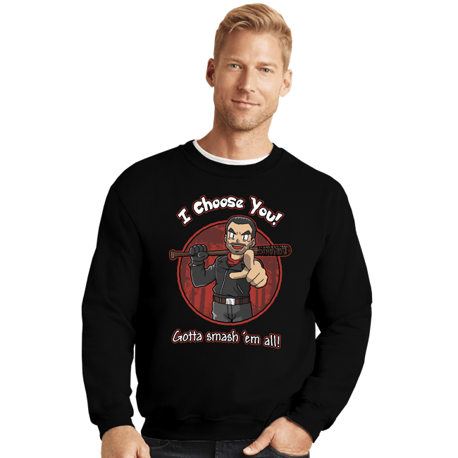 Shirts Crewneck Sweater, Unisex / Small / Black Negan Chooses You