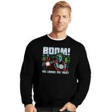 Load image into Gallery viewer, Daily_Deal_Shirts Crewneck Sweater, Unisex / Small / Black Captain Machine
