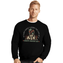 Load image into Gallery viewer, Daily_Deal_Shirts Crewneck Sweater, Unisex / Small / Black Boba Cat
