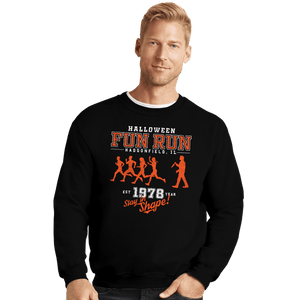 Daily_Deal_Shirts Crewneck Sweater, Unisex / Small / Black Halloween Fun Run