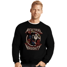 Load image into Gallery viewer, Shirts Crewneck Sweater, Unisex / Small / Black Neutral Naughty Santa
