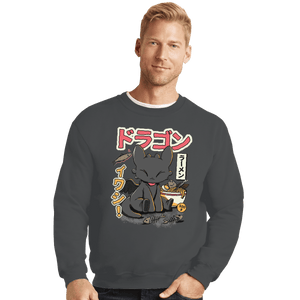 Shirts Crewneck Sweater, Unisex / Small / Charcoal Ramen Night