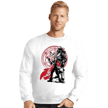 Load image into Gallery viewer, Shirts Crewneck Sweater, Unisex / Small / White The Fullmetal Alchemist
