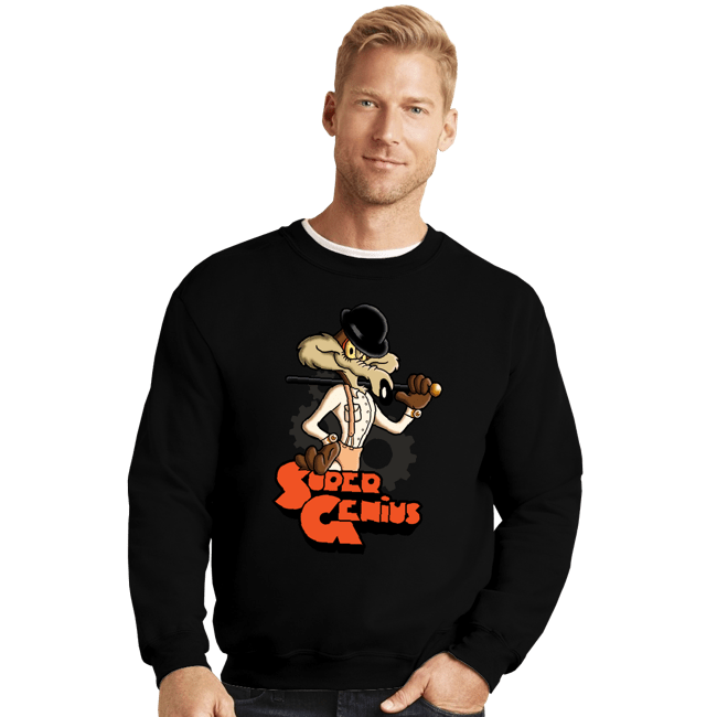Daily_Deal_Shirts Crewneck Sweater, Unisex / Small / Black A Clockwork Genius