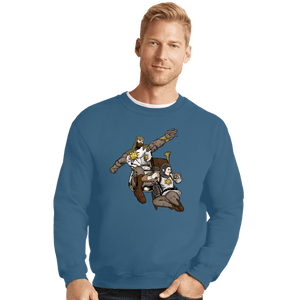 Secret_Shirts Crewneck Sweater, Unisex / Small / Indigo Blue The Dark King