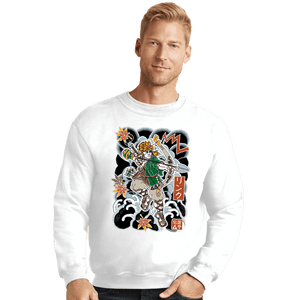 Daily_Deal_Shirts Crewneck Sweater, Unisex / Small / White Irezumi Link