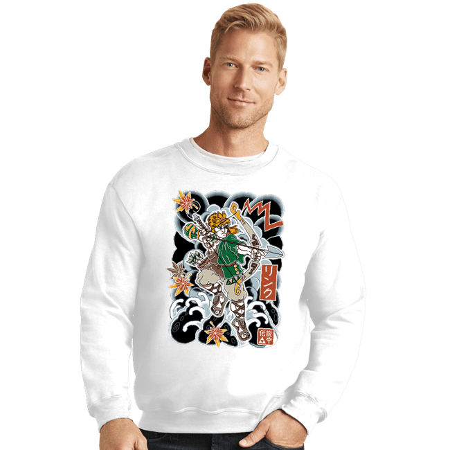 Daily_Deal_Shirts Crewneck Sweater, Unisex / Small / White Irezumi Link