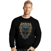Load image into Gallery viewer, Shirts Crewneck Sweater, Unisex / Small / Black Pray For Thunder
