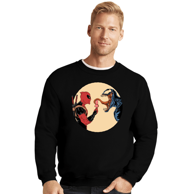 Last_Chance_Shirts Crewneck Sweater, Unisex / Small / Black Venom Ice Cream
