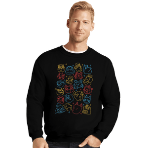 Shirts Crewneck Sweater, Unisex / Small / Black Town Gang