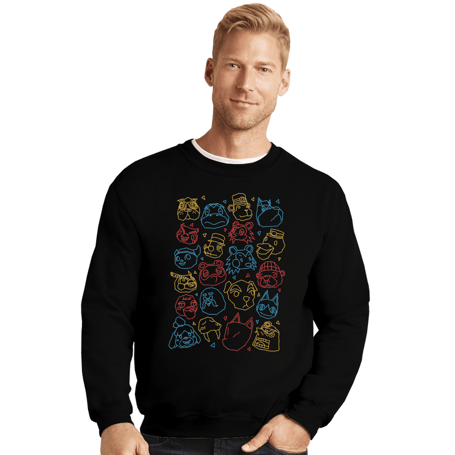 Shirts Crewneck Sweater, Unisex / Small / Black Town Gang