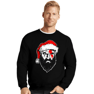 Secret_Shirts Crewneck Sweater, Unisex / Small / Black God Of Christmas