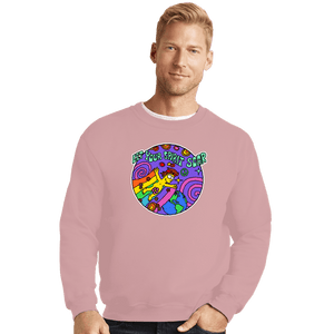 Shirts Crewneck Sweater, Unisex / Small / Pink Homer Hippy