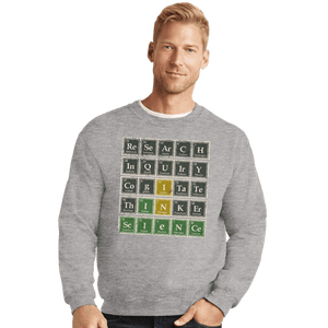 Daily_Deal_Shirts Crewneck Sweater, Unisex / Small / Sports Grey Science Wordle