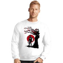 Load image into Gallery viewer, Shirts Crewneck Sweater, Unisex / Small / White Fighter Under The Sun
