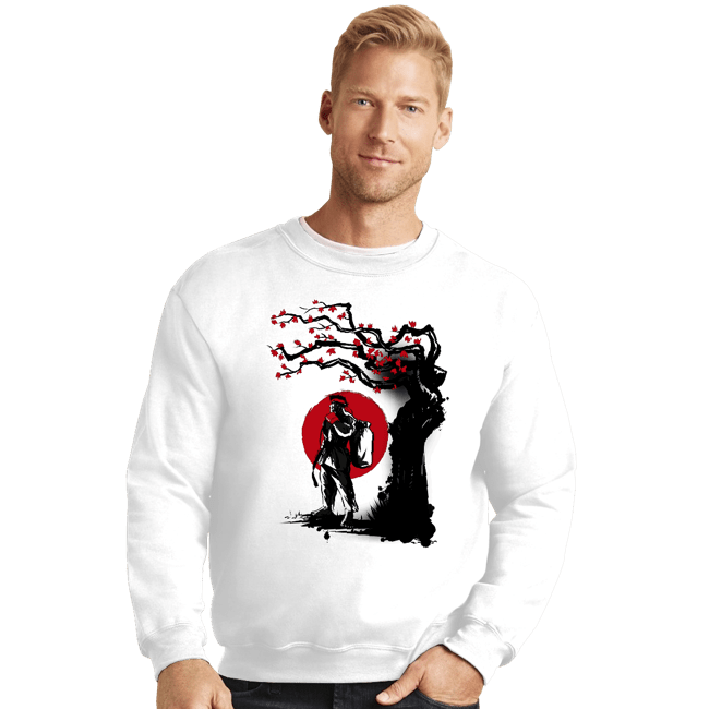 Shirts Crewneck Sweater, Unisex / Small / White Fighter Under The Sun