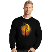 Load image into Gallery viewer, Shirts Crewneck Sweater, Unisex / Small / Black Sailor Galaxia Art
