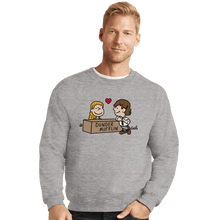 Load image into Gallery viewer, Secret_Shirts Crewneck Sweater, Unisex / Small / Sports Grey Office Love
