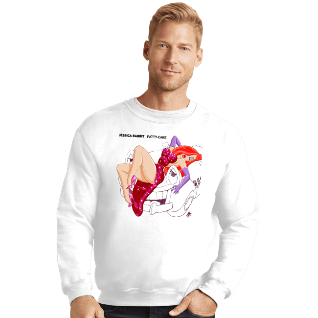 Shirts Crewneck Sweater, Unisex / Small / White Patty Cake