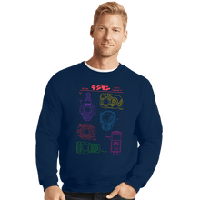 Load image into Gallery viewer, Daily_Deal_Shirts Crewneck Sweater, Unisex / Small / Navy Digivices

