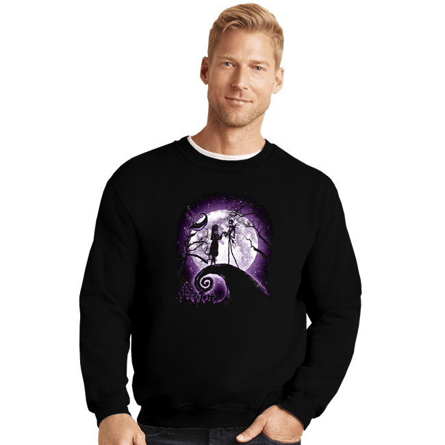 Secret_Shirts Crewneck Sweater, Unisex / Small / Black Moonlight Nightmare