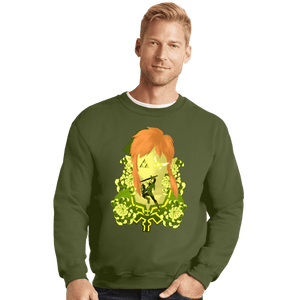 Daily_Deal_Shirts Crewneck Sweater, Unisex / Small / Military Green Legendary Memories