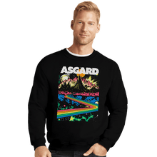 Load image into Gallery viewer, Secret_Shirts Crewneck Sweater, Unisex / Small / Black Asgard
