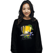 Load image into Gallery viewer, Shirts Long Sleeve Shirts, Unisex / Small / Black 8-Bit Hero
