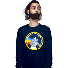 Load image into Gallery viewer, Shirts Long Sleeve Shirts, Unisex / Small / Navy Millenium Flight Program
