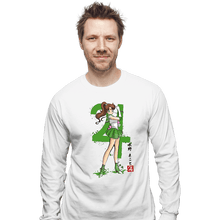 Load image into Gallery viewer, Daily_Deal_Shirts Long Sleeve Shirts, Unisex / Small / White Jupiter Sumi-e
