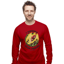 Load image into Gallery viewer, Shirts Long Sleeve Shirts, Unisex / Small / Red I Survived Dark Phoenix
