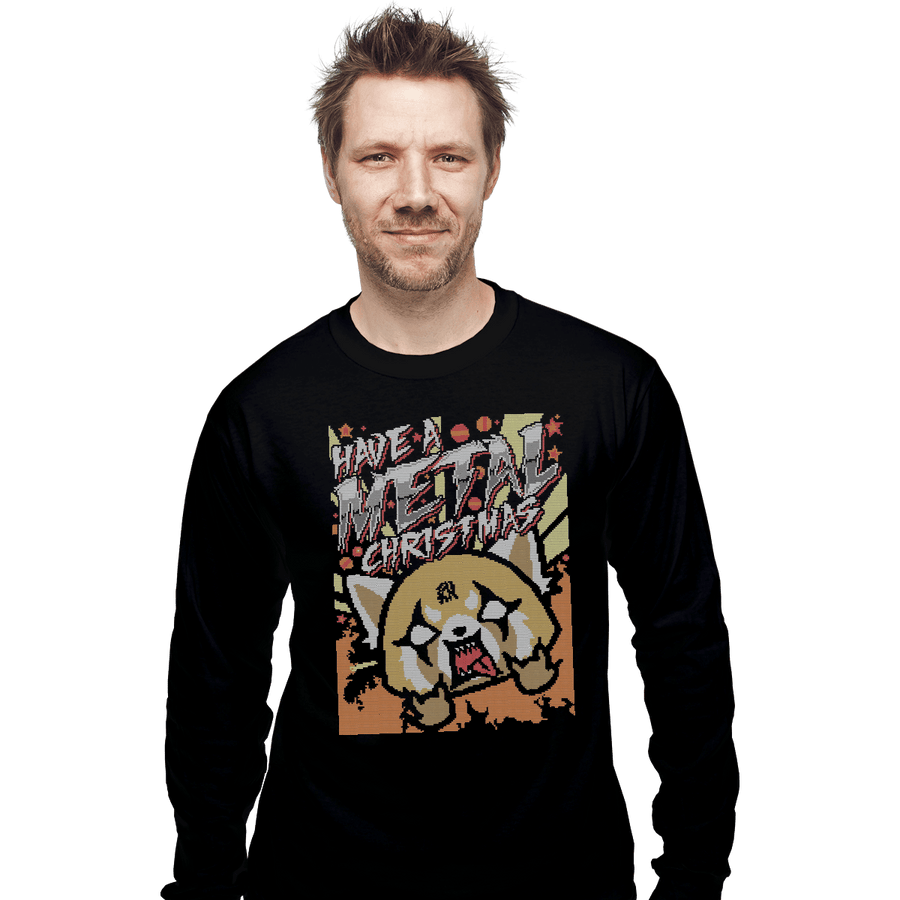 Shirts Long Sleeve Shirts, Unisex / Small / Black Have A Metal Christmas