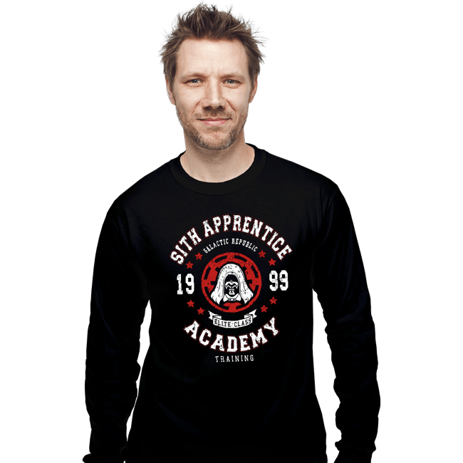 Shirts Long Sleeve Shirts, Unisex / Small / Black Sith Apprentice Academy